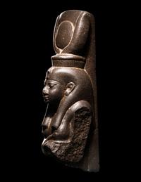 An Egyptian Greywacke Bust of Isis-Hathor