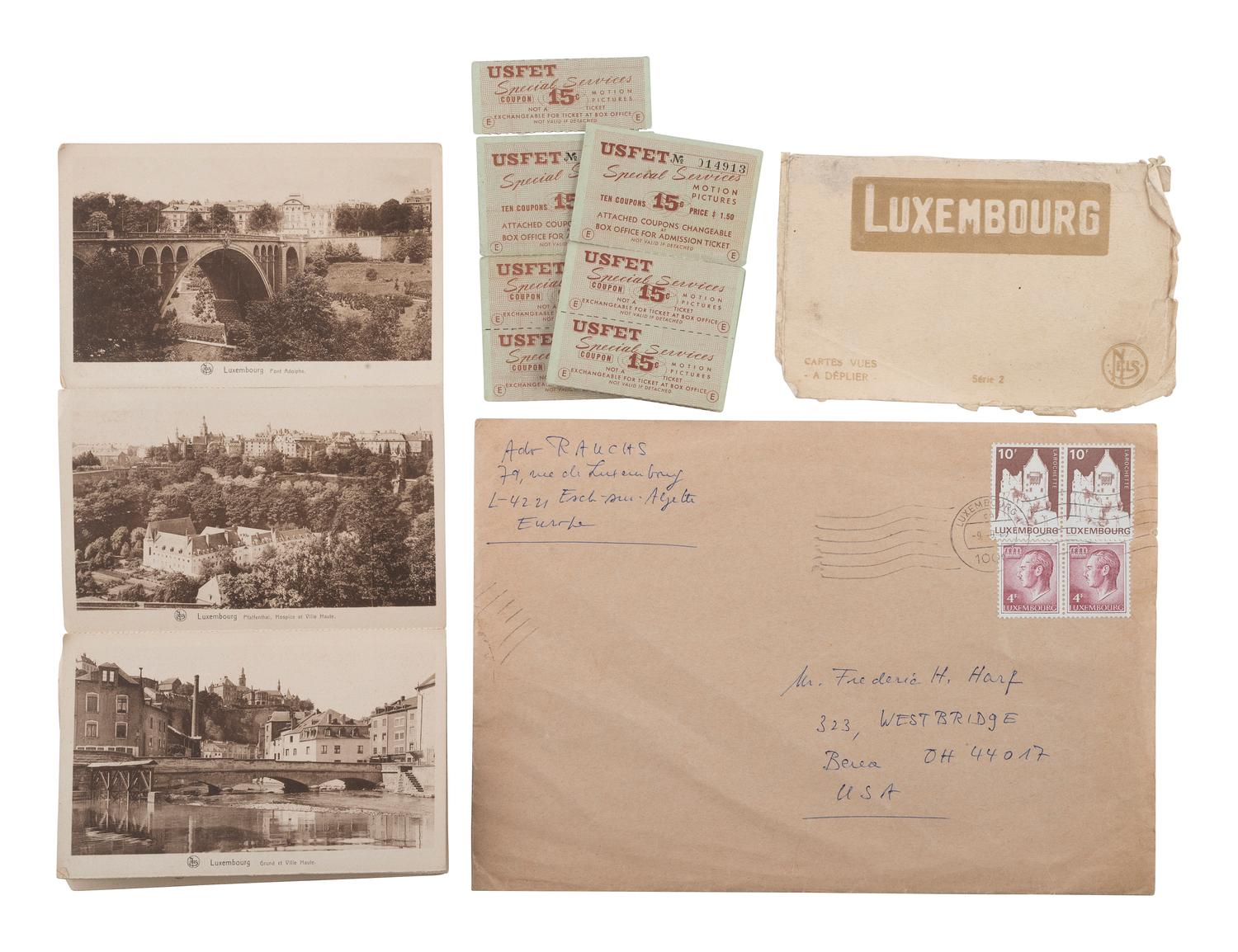 [WORLD WAR II]. Sergeant Frederic H. Harf archive incl. photographs and Holocaust-related documents