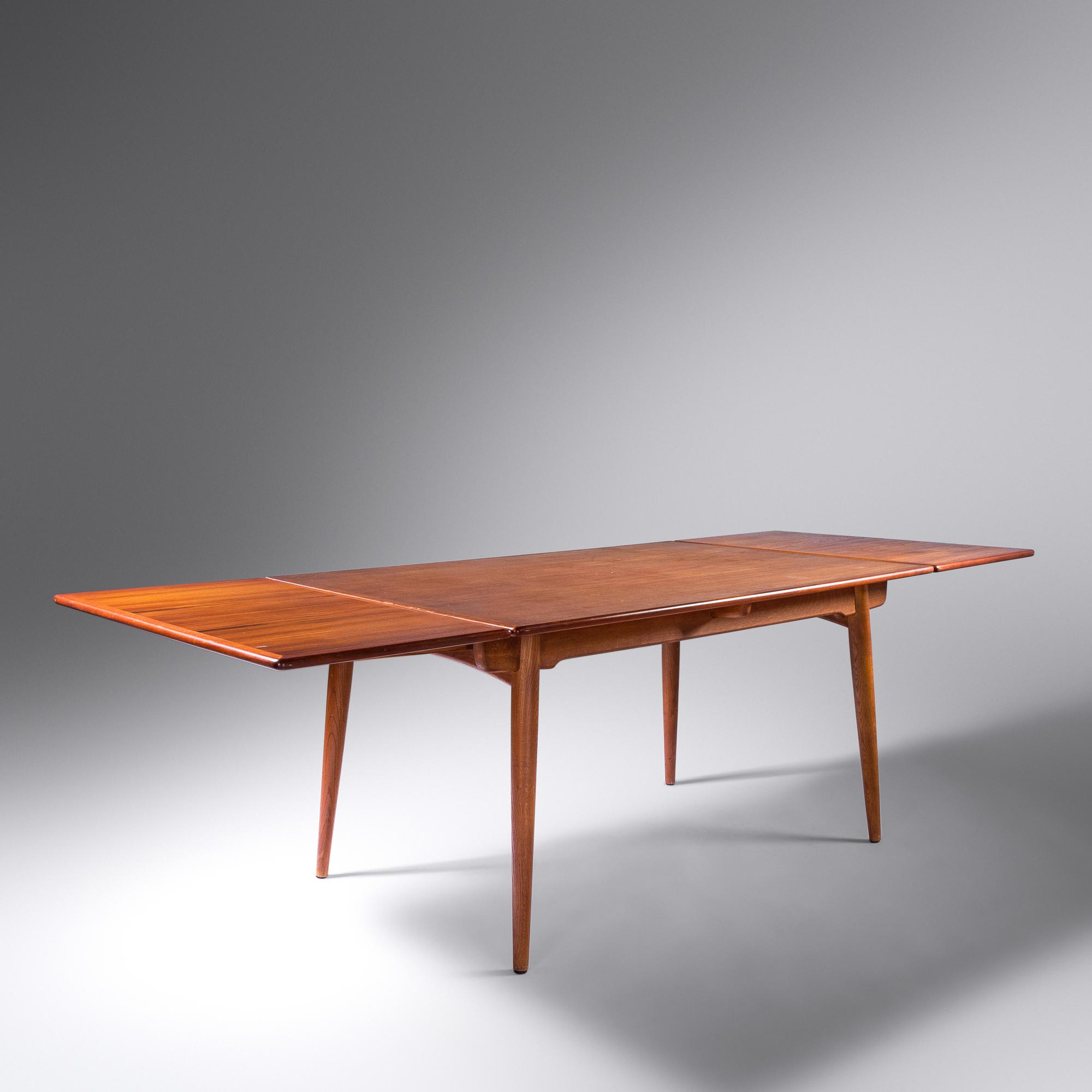 Dining Table, model AT 312, c. 1960 together with two leaves Andreas Tuck, Denmark