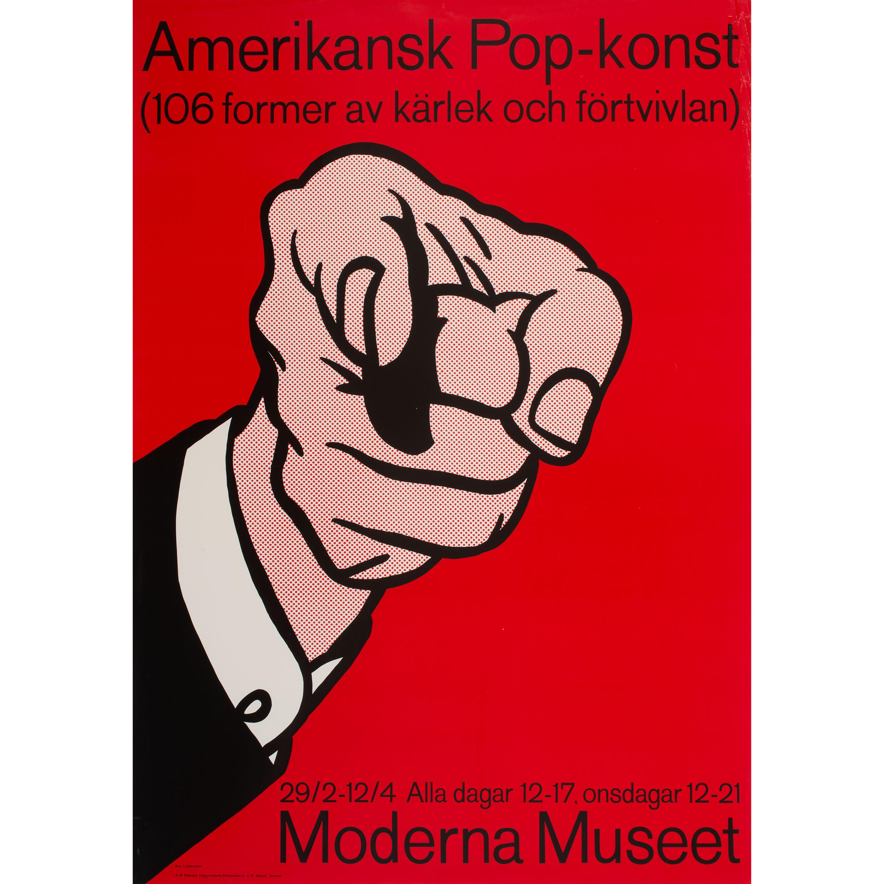 A Roy Lichtenstein Poster for Moderna Museet, 1964