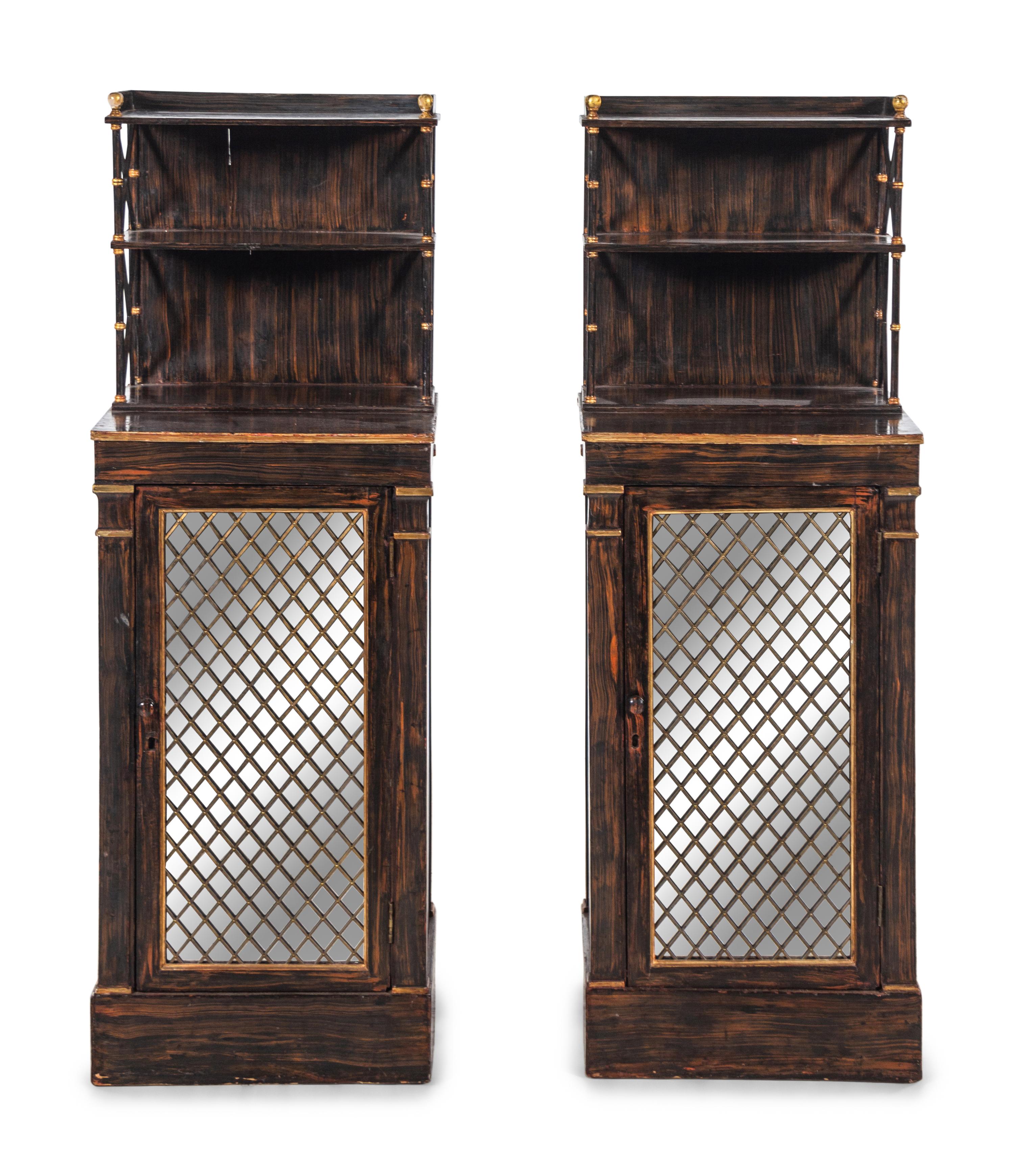 A Pair of Regency Grain-Painted Chiffoniers