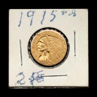 A 1915 Indian Head $2.50 Gold Coin
