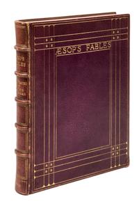 (ARTHUR RACKHAM) AESOP. Aesop's Fables. London, 1912. Illustrated and signed by Arthur Rackham. Limited edition number 496 of 1450.