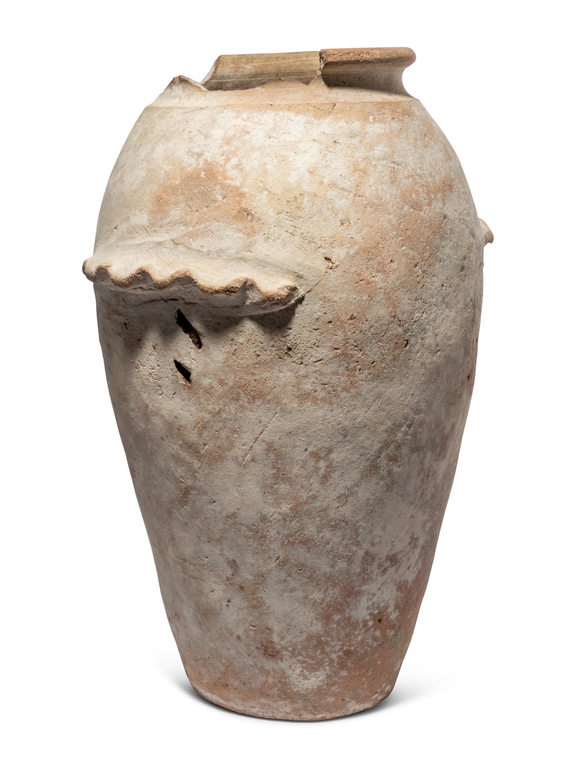 An Egyptian Pottery Snake Jar