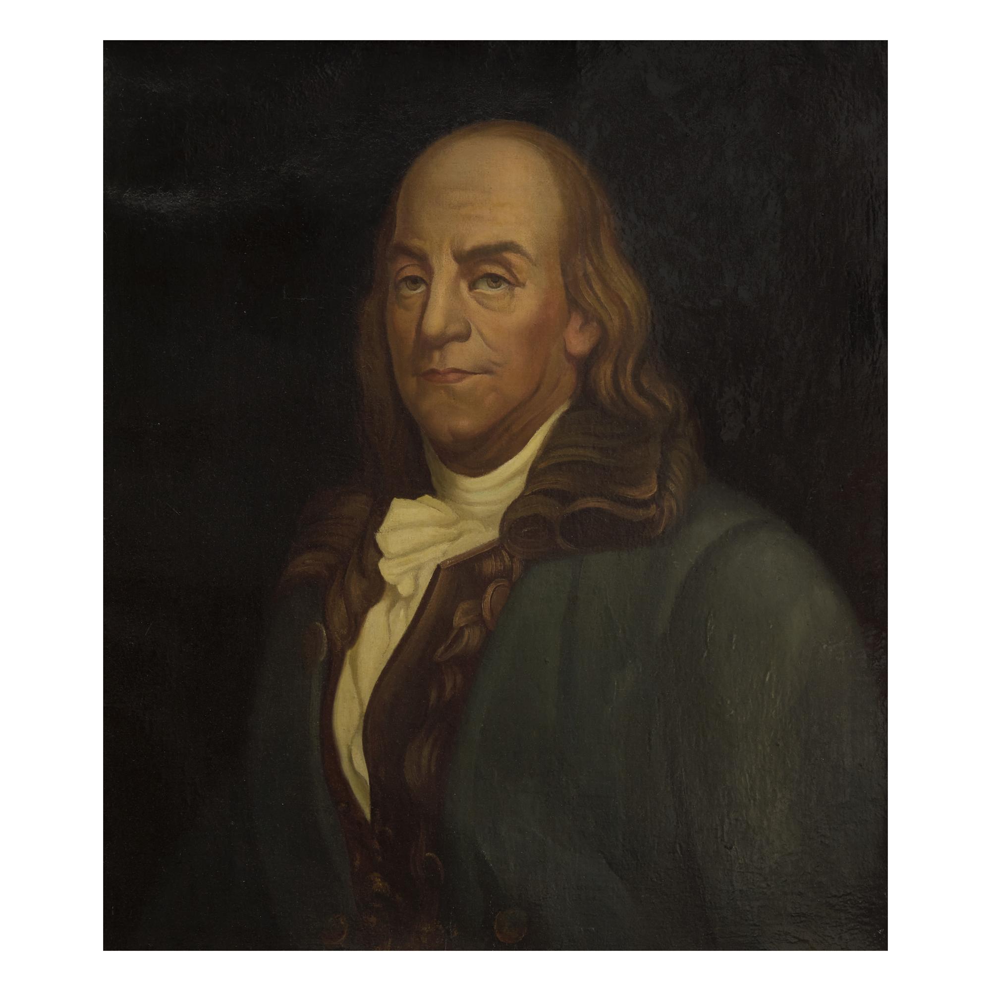 American School, 19th Century — Portrait of Benjamin Franklin , c. 1840