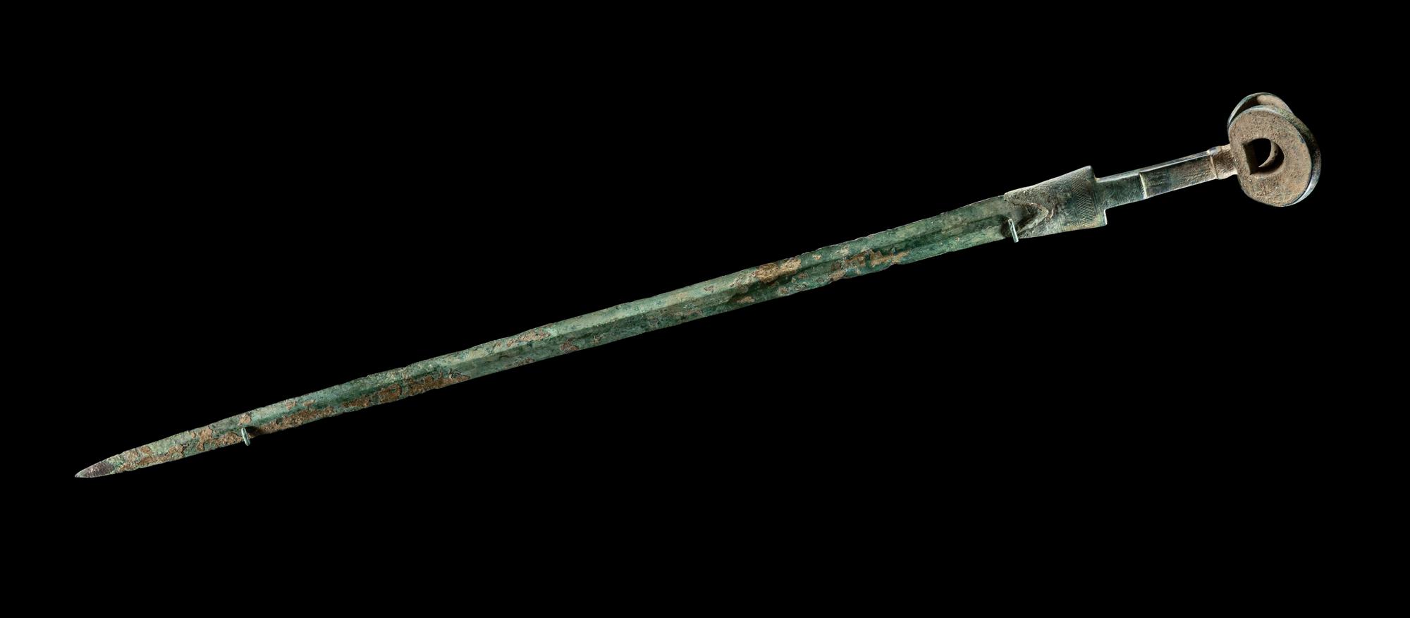 A Luristan Bronze Sword with Split-Ear Pommel