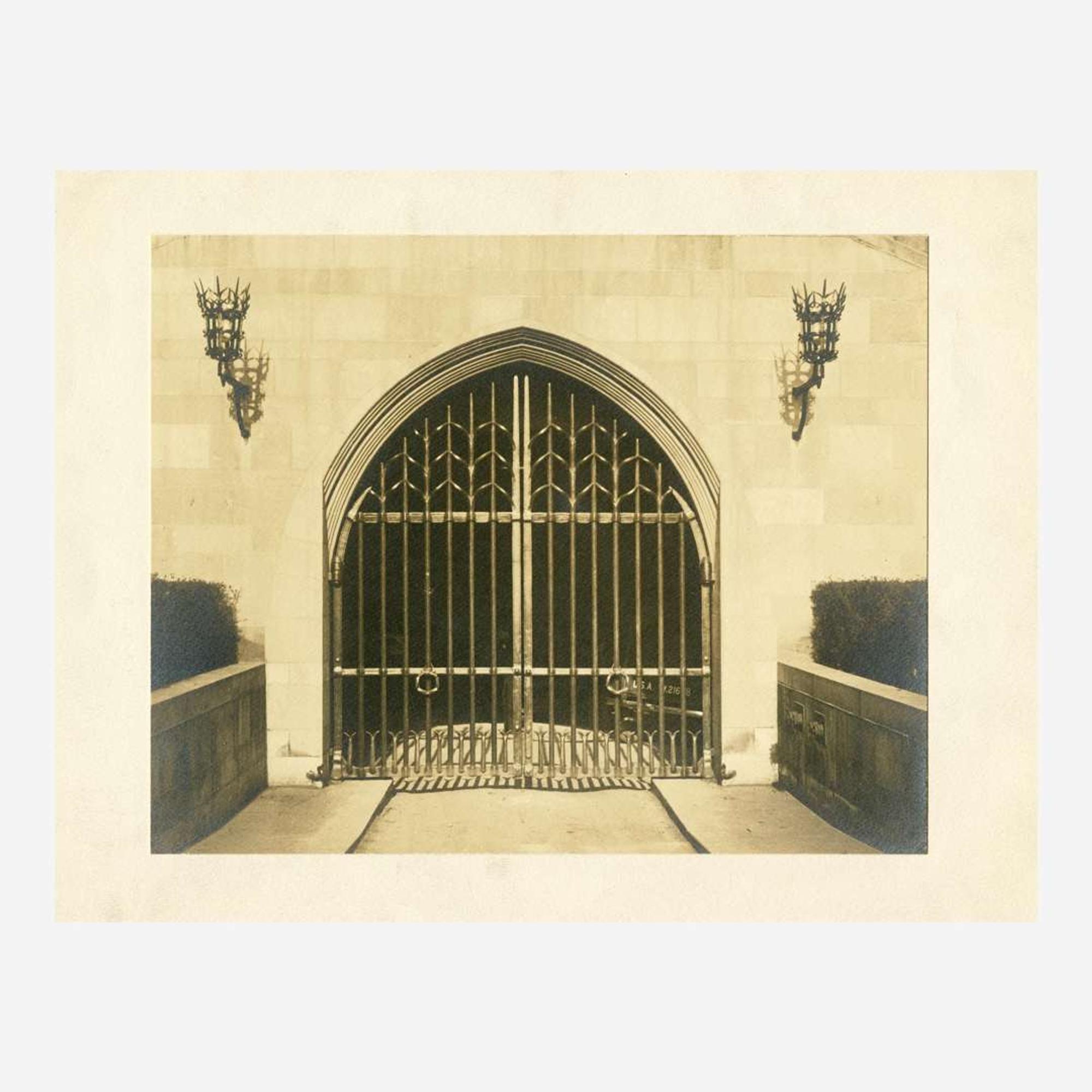 Samuel Yellin (American, b. Ukraine, 1884-1940) "Sketch in Iron", a Door Handle Study for a Gate at the University of Pittsburgh, Pennsylvania, circa 1936