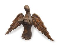 A Carved Pine Spread-Wing Eagle