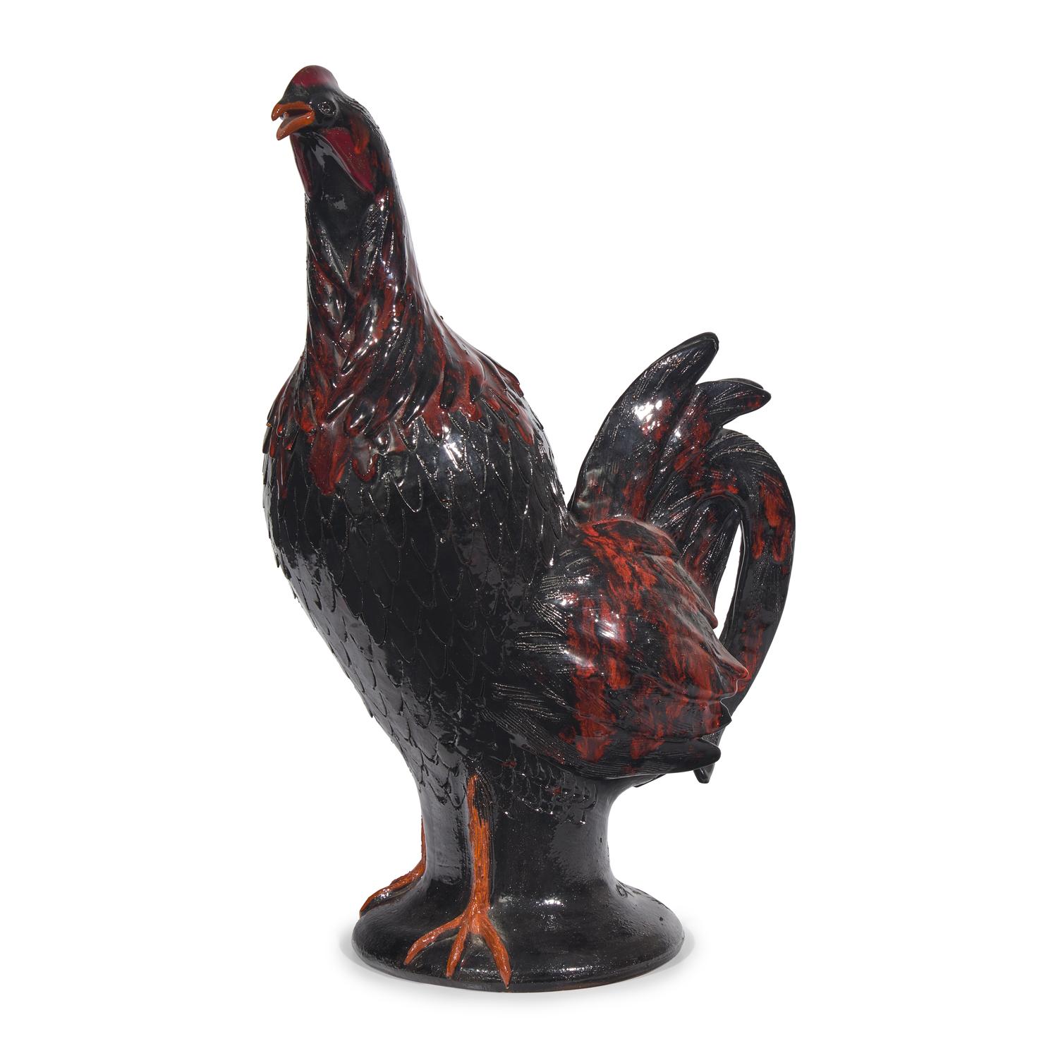 Charlie West, A Glazed Stoneware Work: Rooster