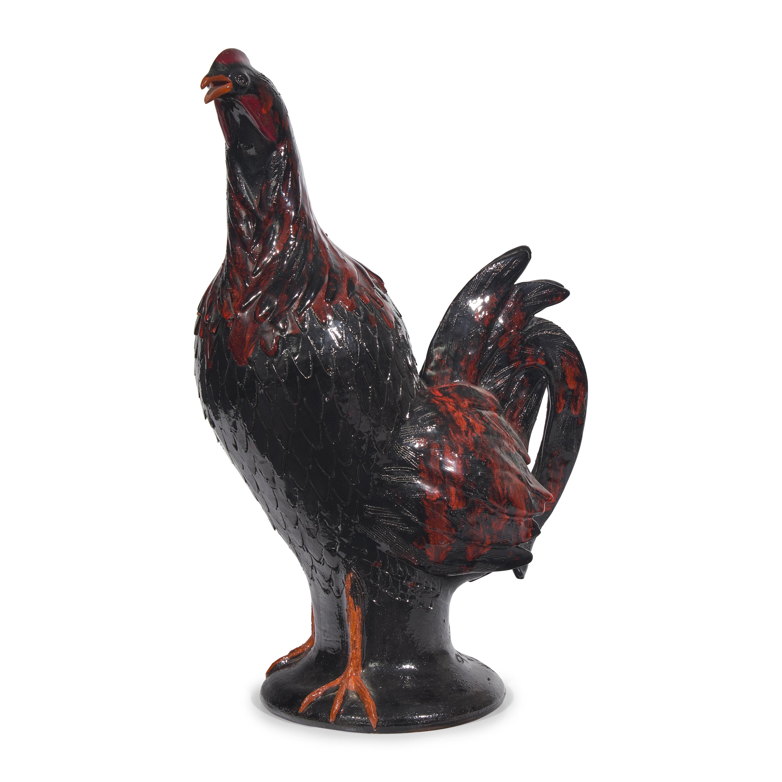 Charlie West, A Glazed Stoneware Work: Rooster