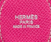 An Hermes Rose Tyrien Epsom Evelyne III PM Handbag, 11.25" x 12" x 2.5".