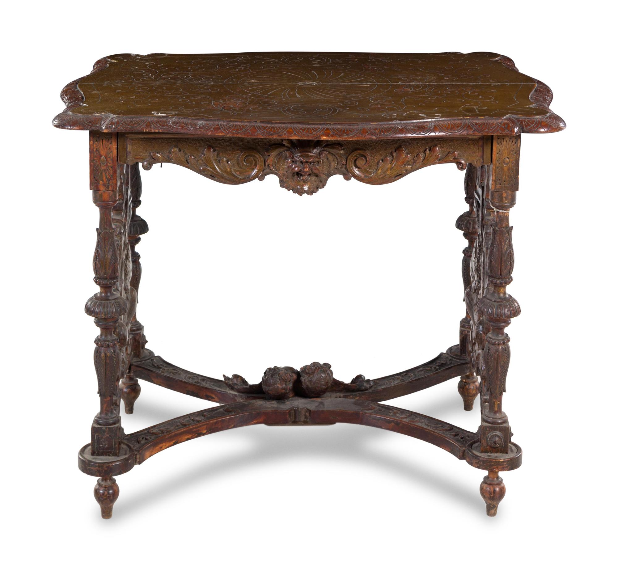 A Renaissance Revival Occasional Table