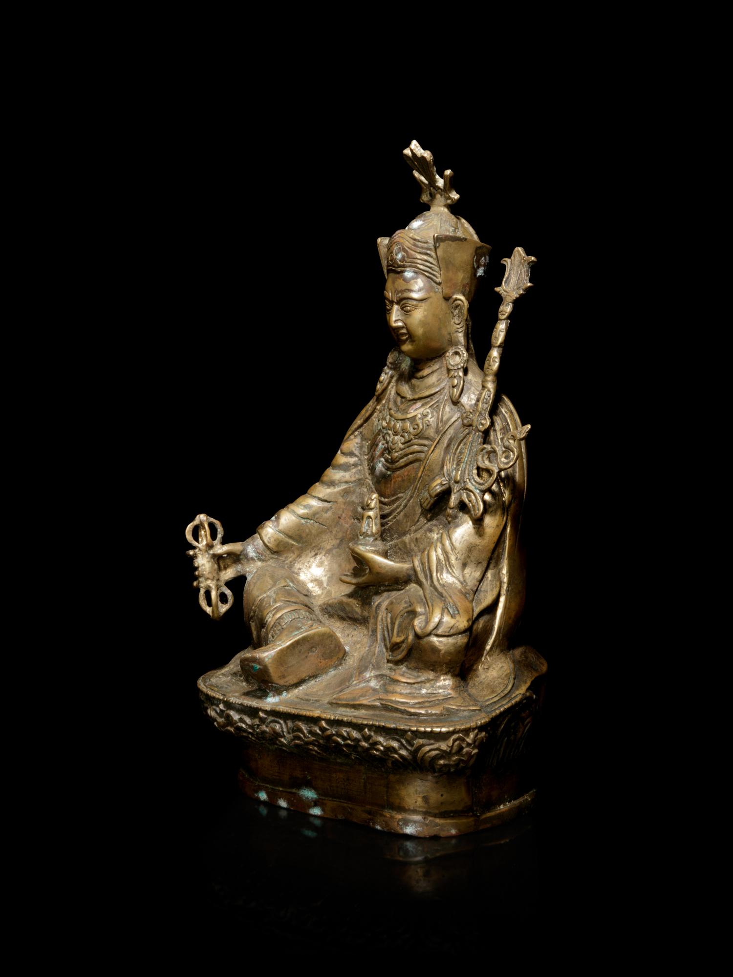 A Tibetan Bronze Figure of Padmasambhava