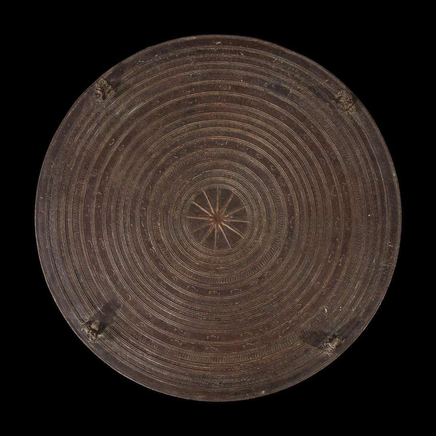 A Shan style bronze "rain" drum