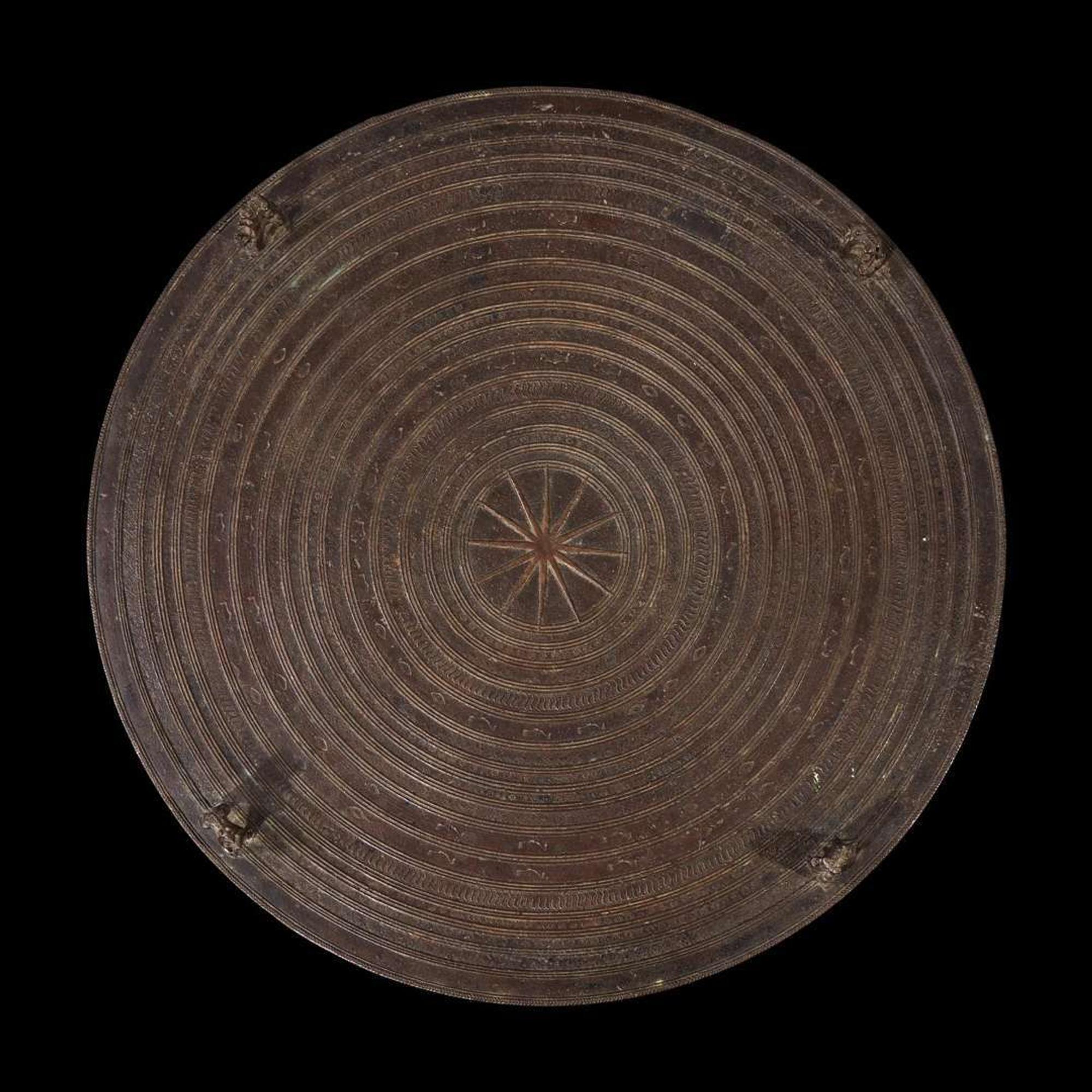 A Shan style bronze "rain" drum