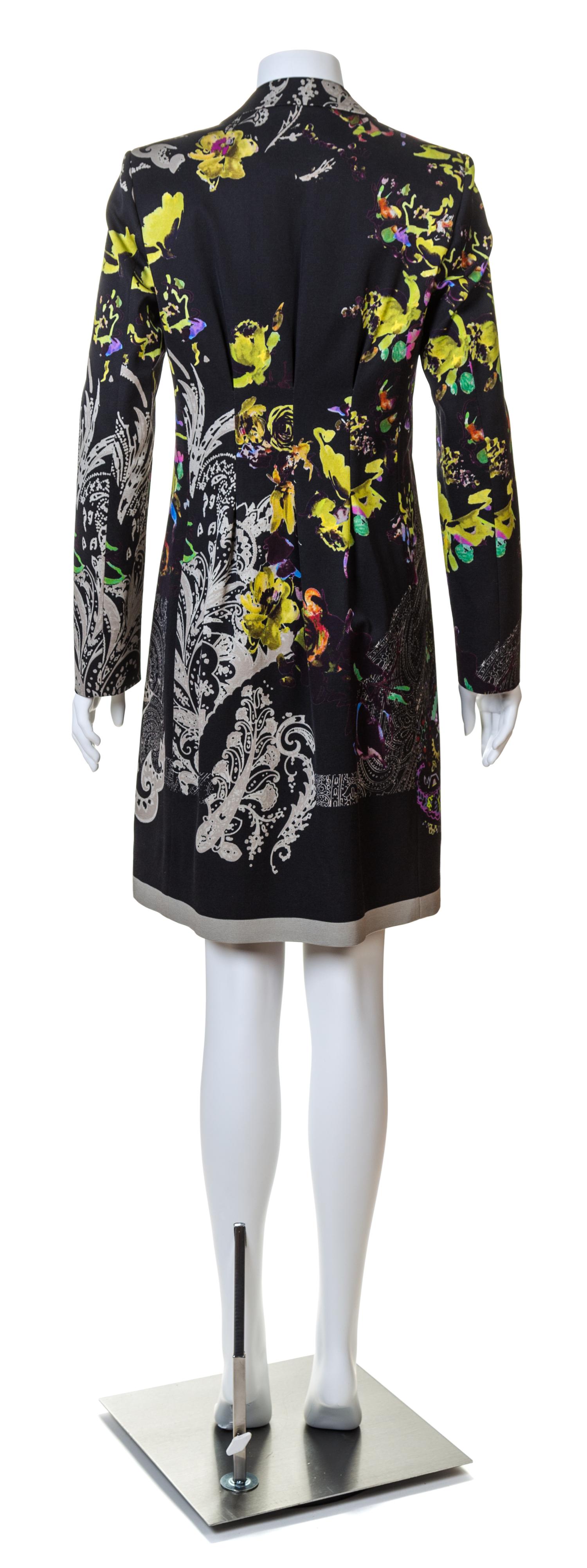 An Etro Multicolor Coat, Size 44.