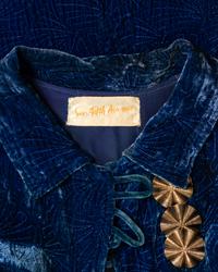Four Velvet Items: One Two-Piece Pant Ensemble, One Coat, and One Dress, 1920-30s