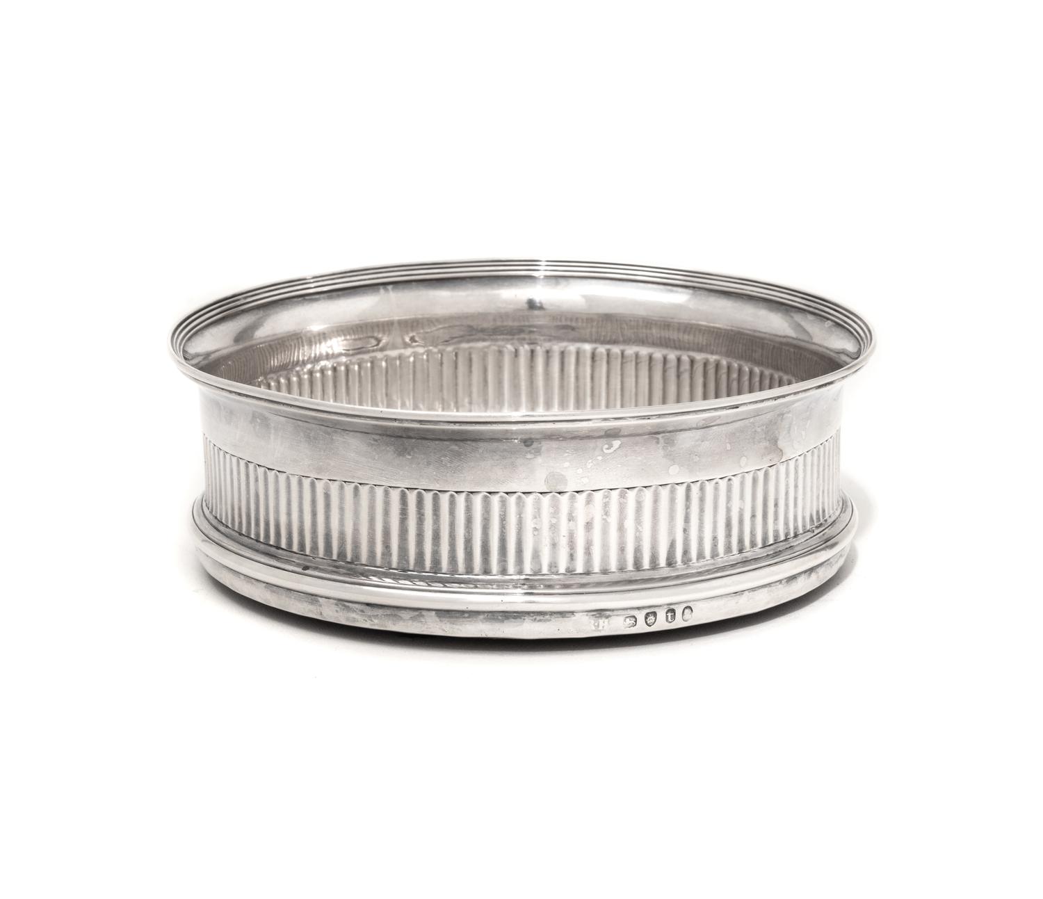 A George III Silver Wine Bottle Coaster