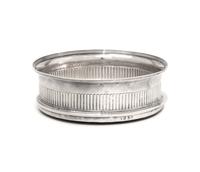 A George III Silver Wine Bottle Coaster