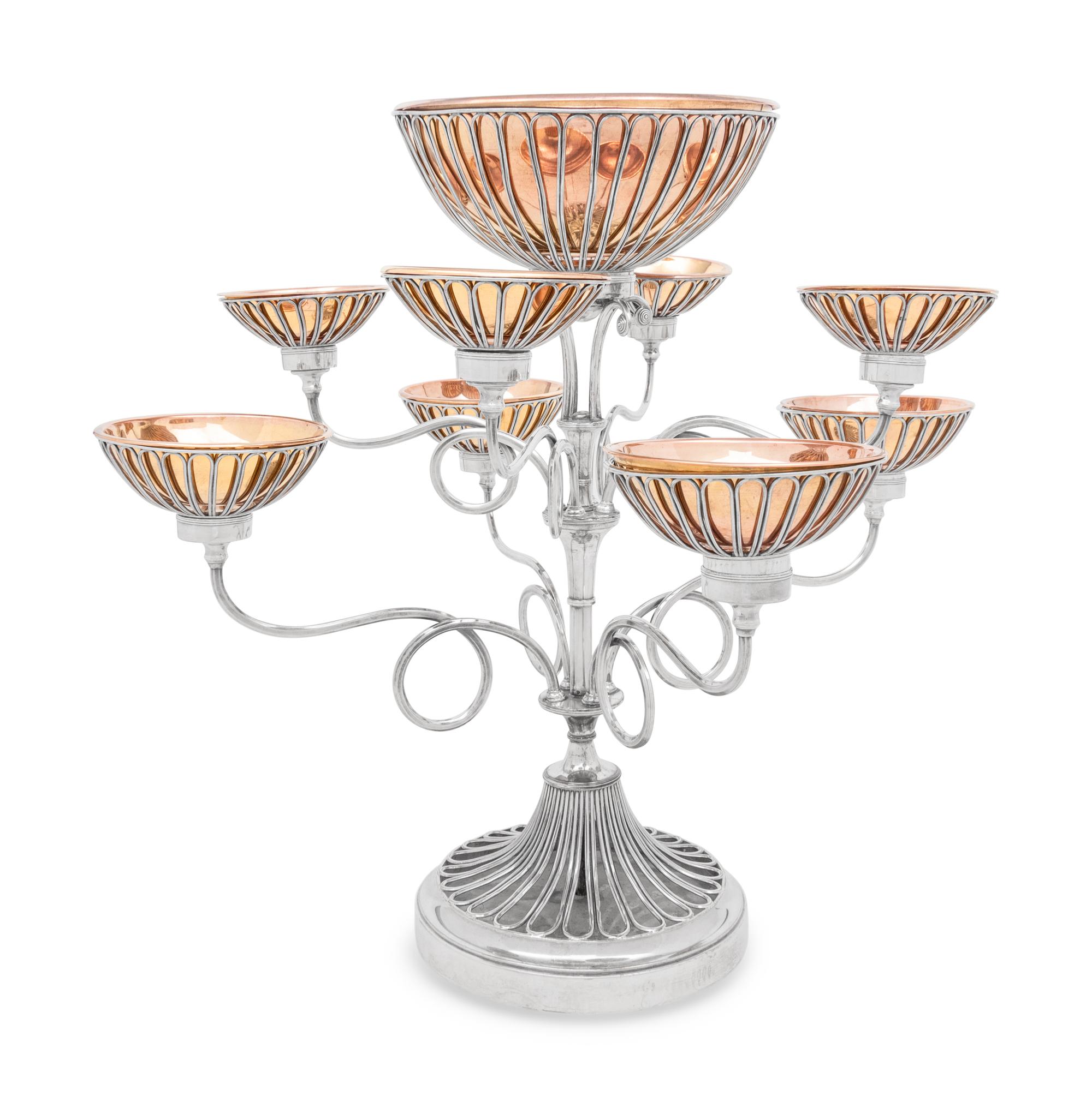 An English Silver-Plate Epergne
