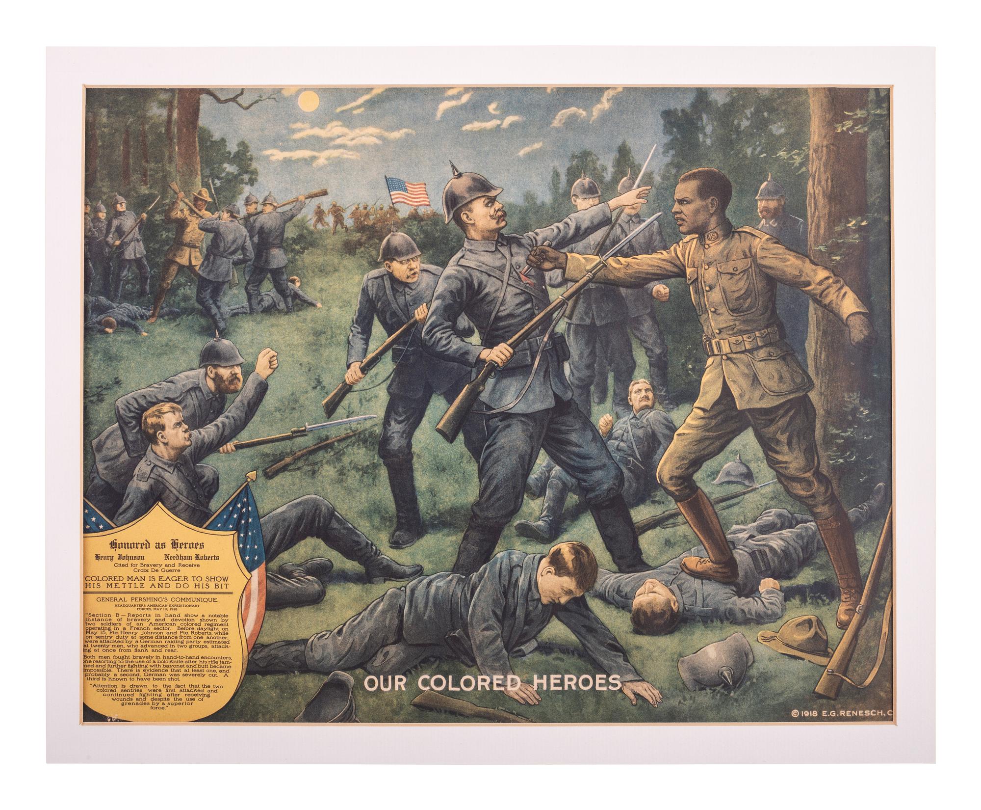 [AFRICAN AMERICANA] -- [WORLD WAR I]. Our Colored Heroes . Chicago, IL: E.G. Renesch, 1918.