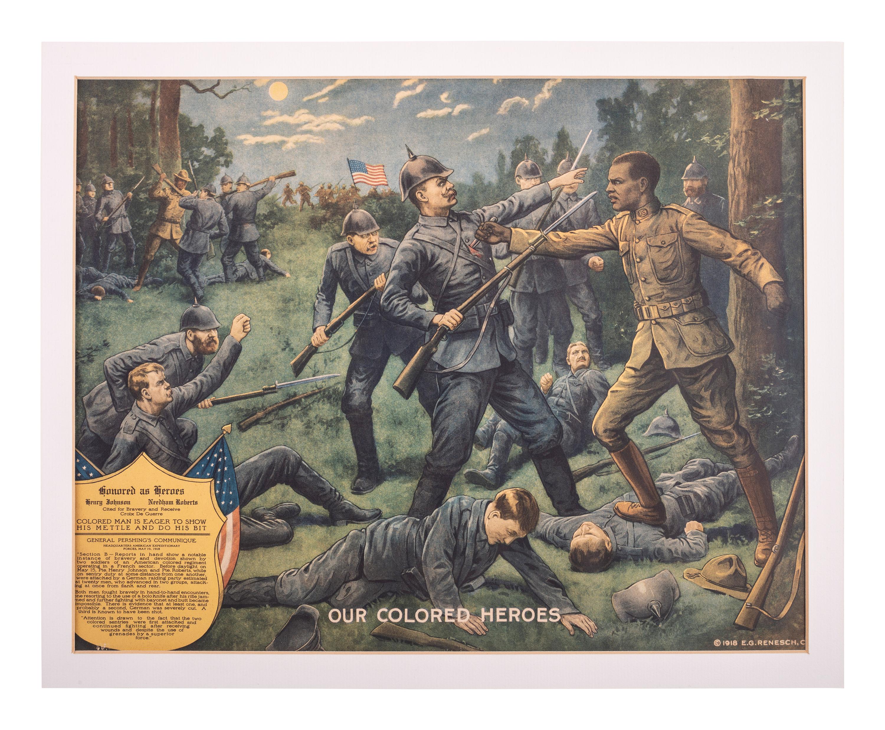 [AFRICAN AMERICANA] -- [WORLD WAR I]. Our Colored Heroes . Chicago, IL: E.G. Renesch, 1918.