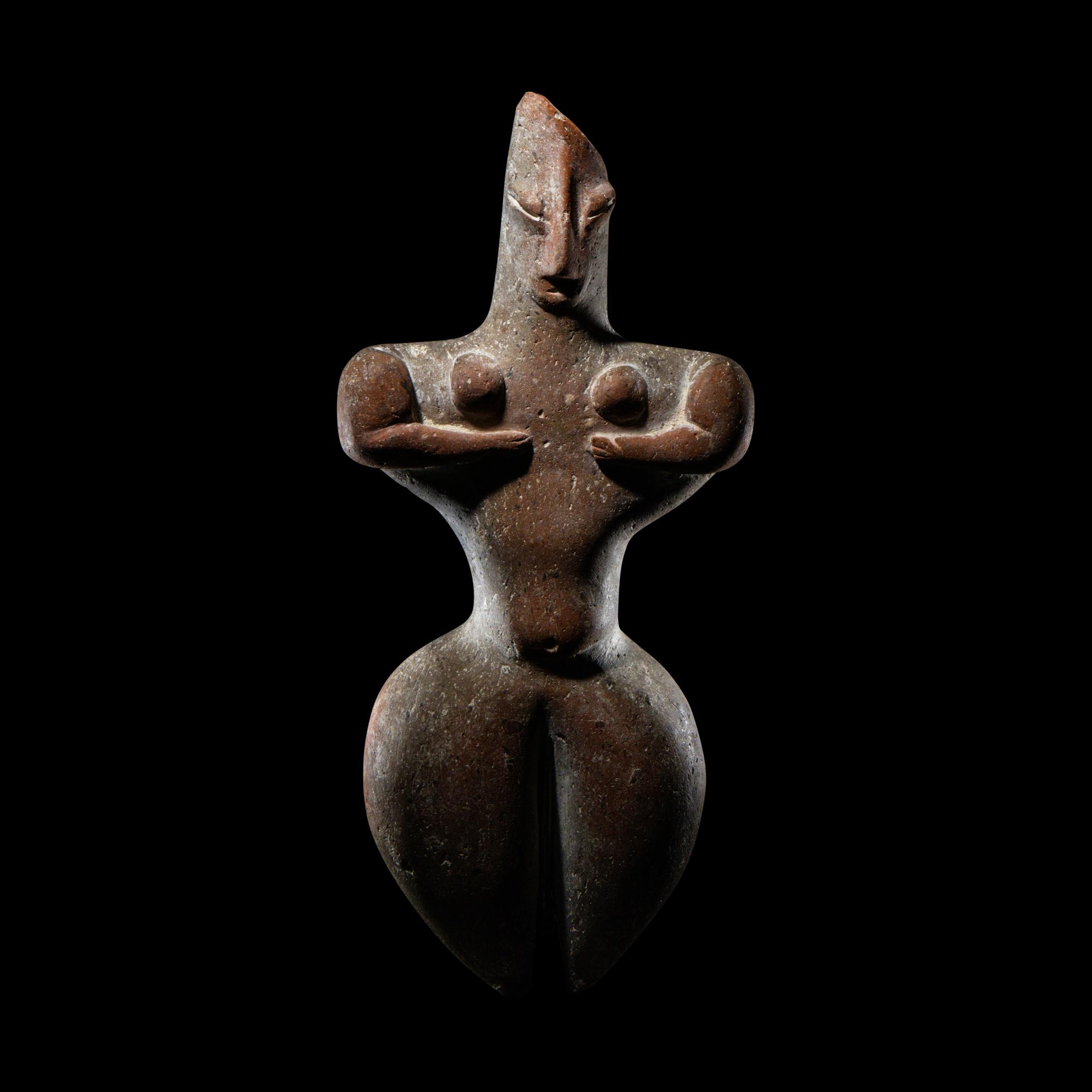 A Greek Terracotta Fertility Figure