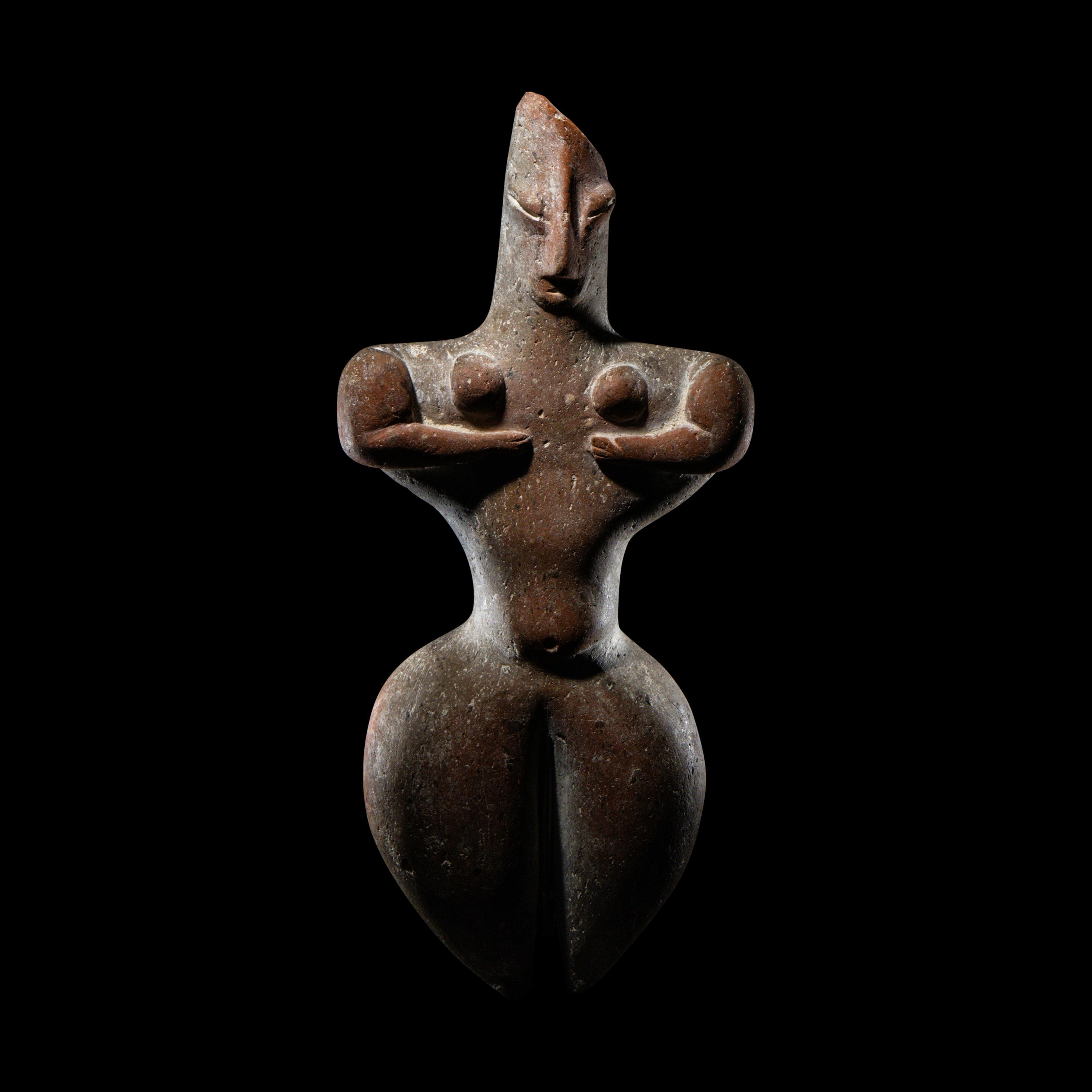 A Greek Terracotta Fertility Figure