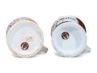 Two Tugboat Operator's Porcelain Occupational Shaving Mugs