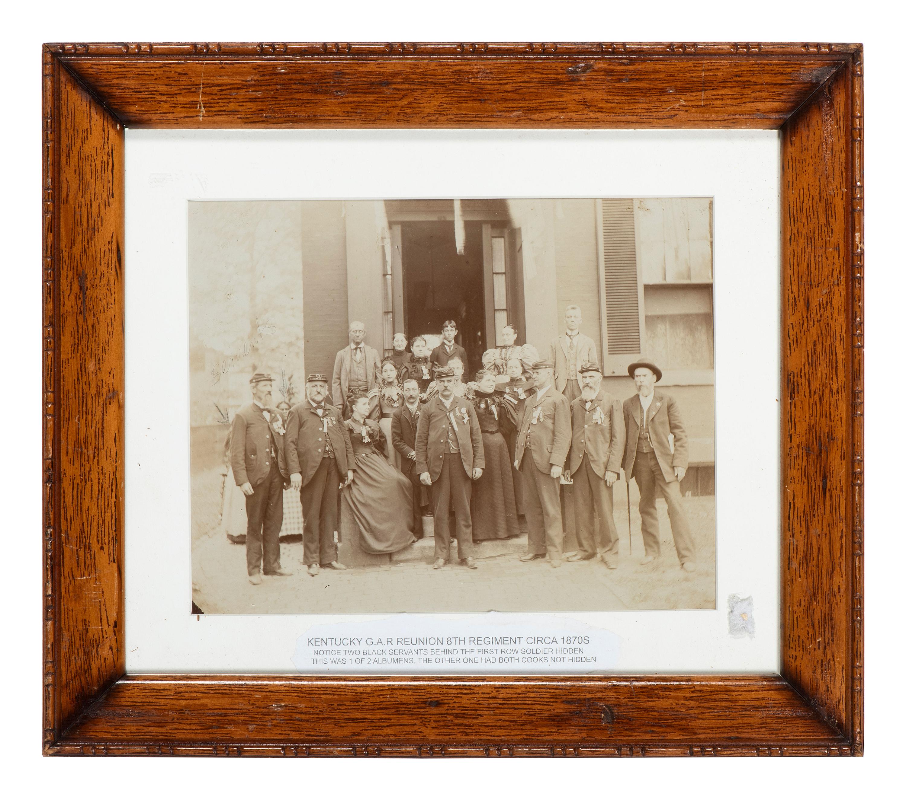 [CIVIL WAR]. 4 items, incl. 103rd Ohio Volunteers printed memorial and GAR photograph of KY regt.