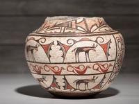 Zuni Pottery Olla, with Ladle Wear