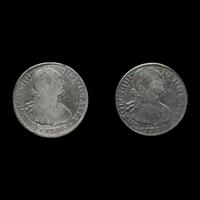 [SPANISH EMPIRE] Two Charles IV 8 Reales Silver Coins