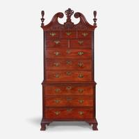 A fine Chippendale carved mahogany chest-on-chest Philadelphia, PA, circa 1770