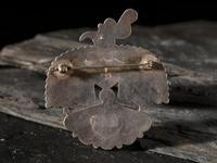 Silver Thunderbird Pin / Brooch, with Channel Inlay