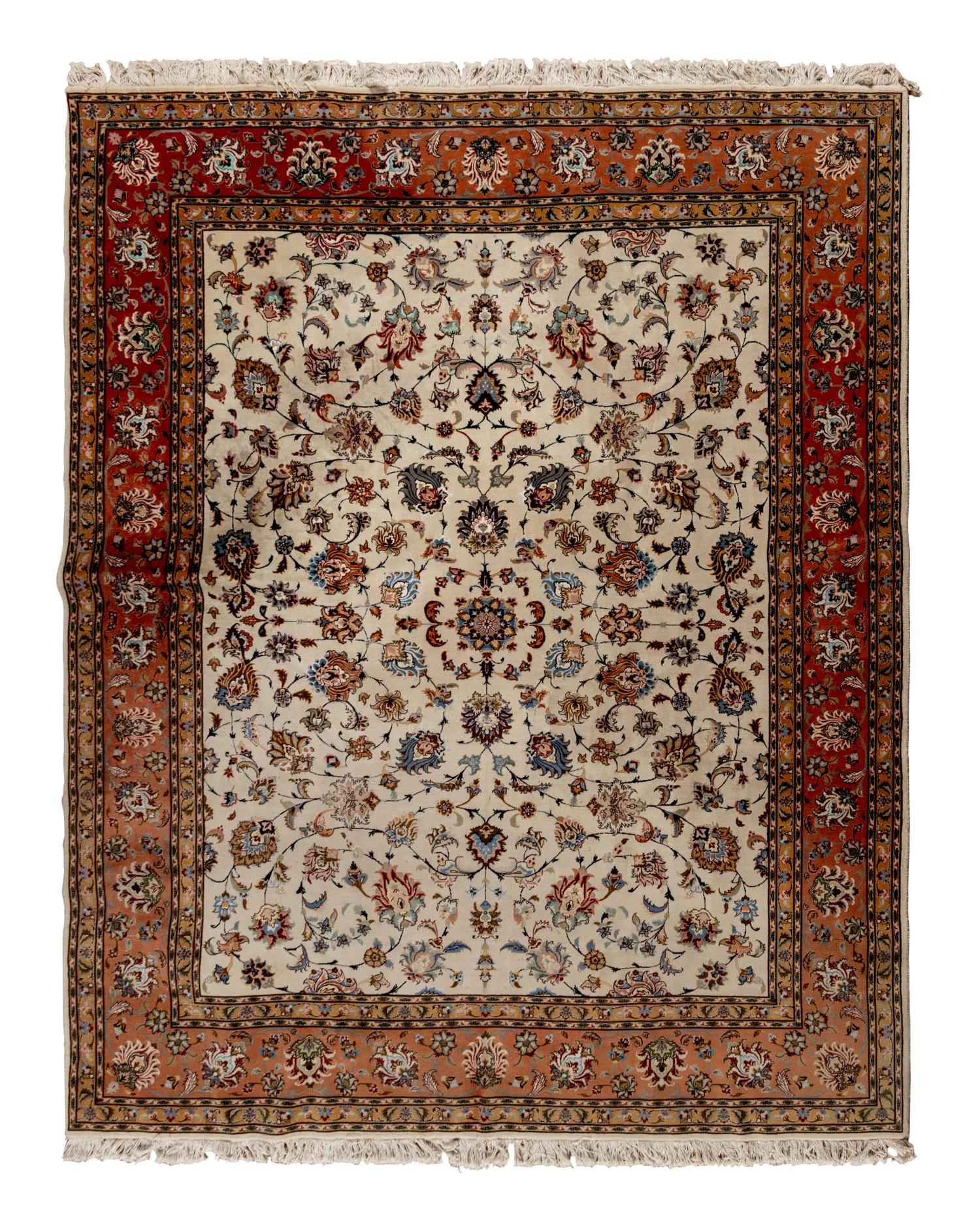 A Tabriz Wool Rug