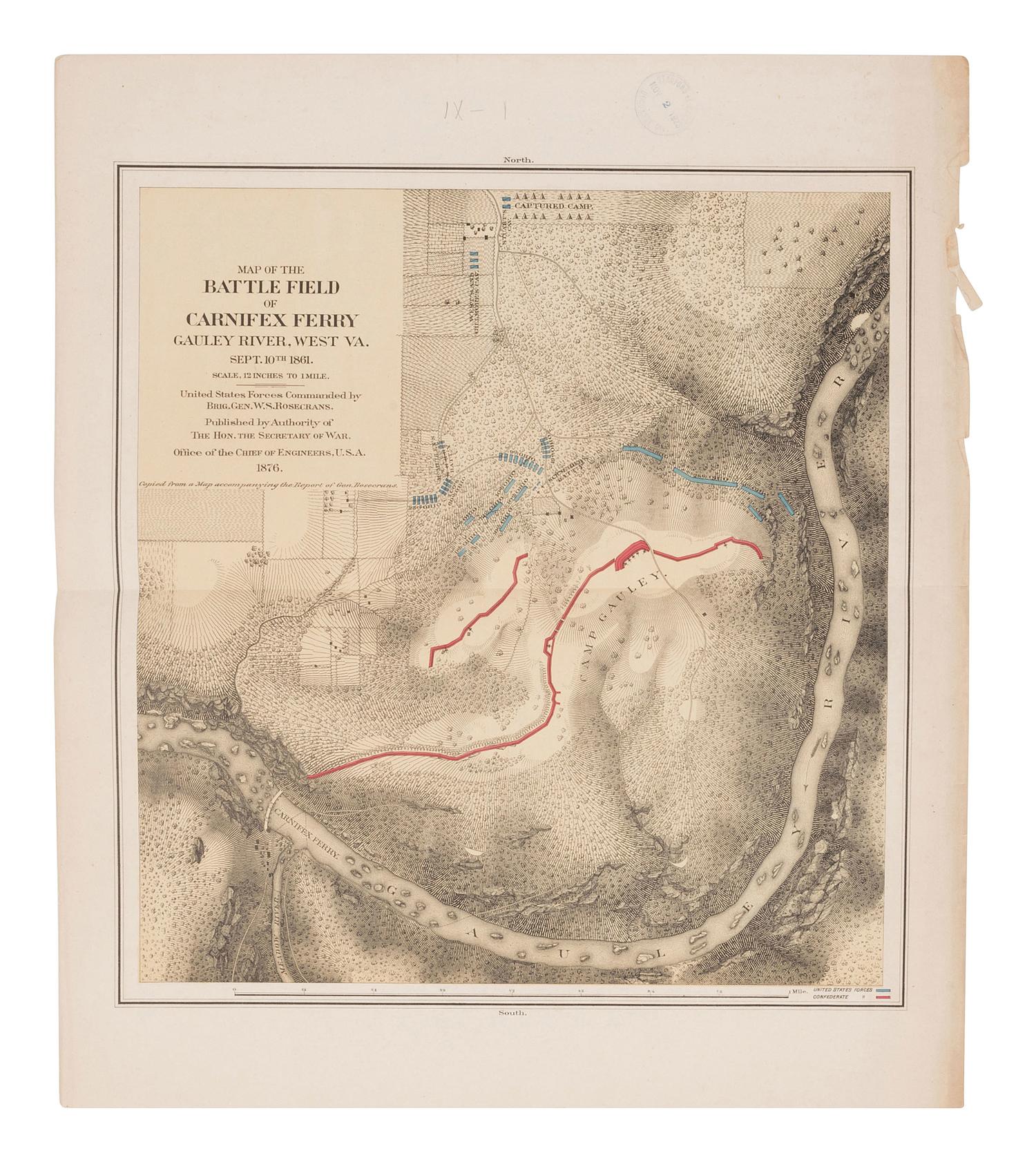 [CIVIL WAR]. A collection of more than 50 Civil War maps published ca 1860s-1870s.