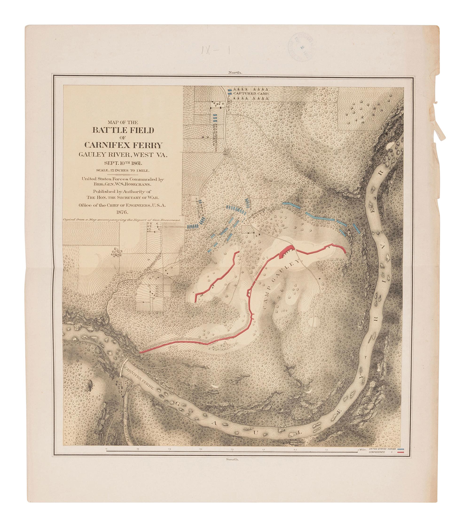 [CIVIL WAR]. A collection of more than 50 Civil War maps published ca 1860s-1870s.