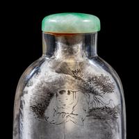 An Inside Painted Glass "Landscape" Snuff Bottle, Signed Ding Erzhong, dated winter of guiji year (1893)