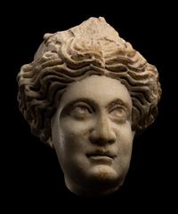 A Roman Marble Head of a Woman