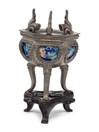 Three Chinese Silver and Pewter Scholar's Objects