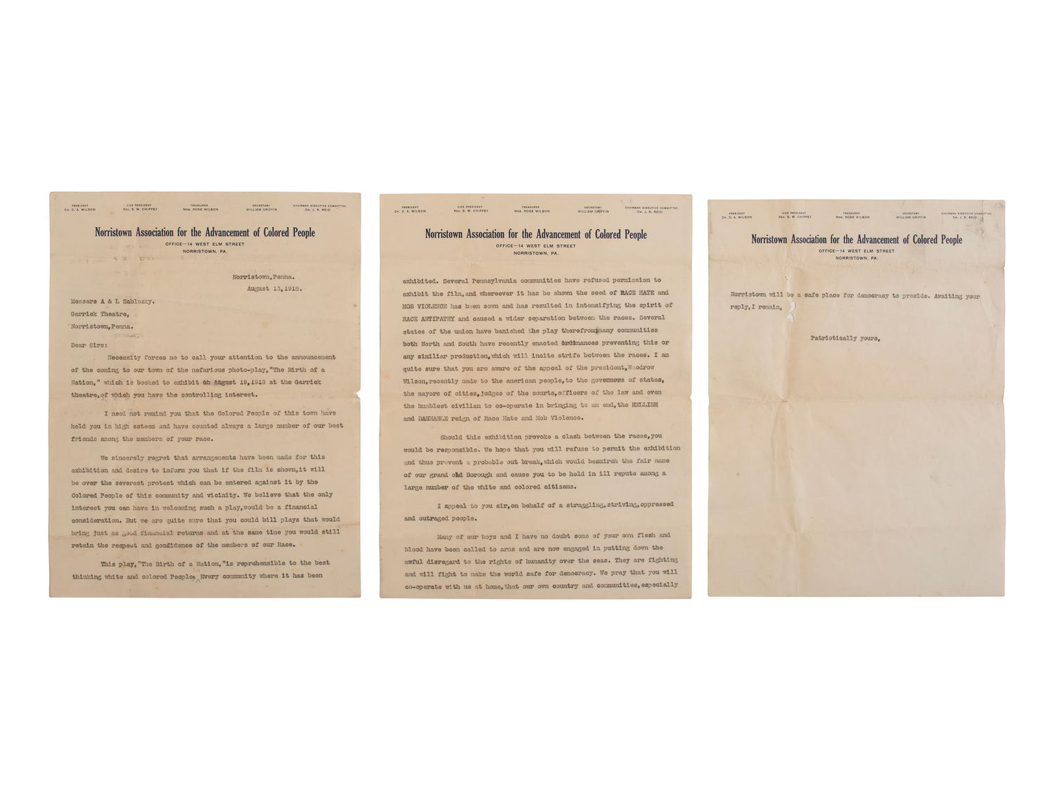 [CIVIL RIGHTS]. A group of items related to the NAACP incl. membership card and certificate.