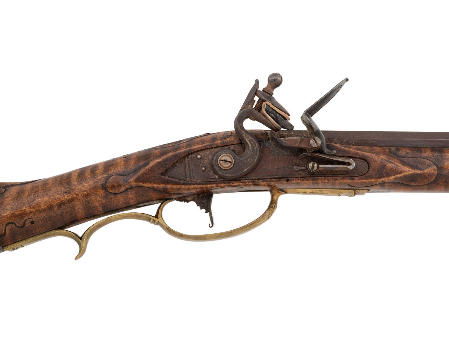 A Contemporary Fullstock Flintlock Rifle by Bivins & Burton