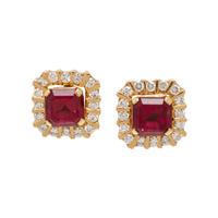TOURMALINE AND DIAMOND CONVERTIBLE EARRINGS