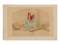Four Japanese Hand Tinted Photographs