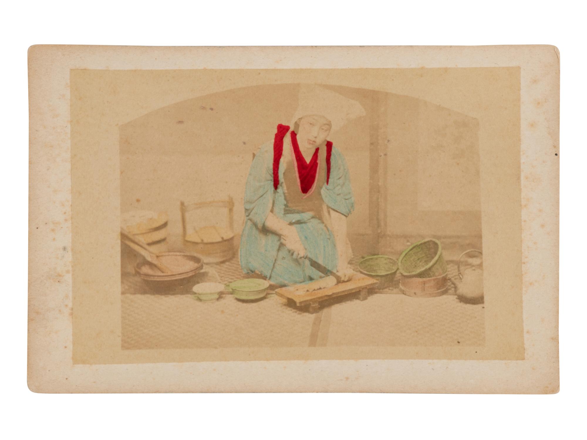 Four Japanese Hand Tinted Photographs