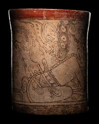A Maya Codex Style Cylinder Vessel