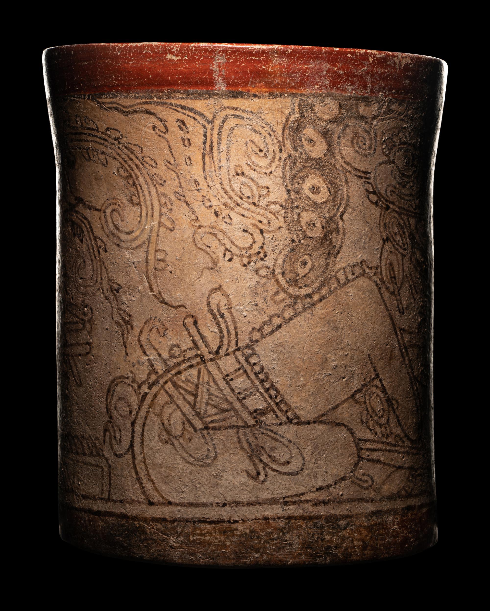 A Maya Codex Style Cylinder Vessel