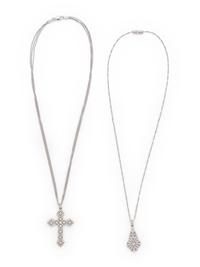 COLLECTION OF DIAMOND PENDANTS/NECKLACES