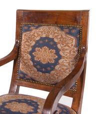 A Pair of Louis Philippe Style Mahogany Fauteuils