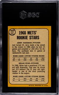 A 1968 Topps Nolan Ryan Rookie Baseball Card No. 177 (SGC 5 EX)